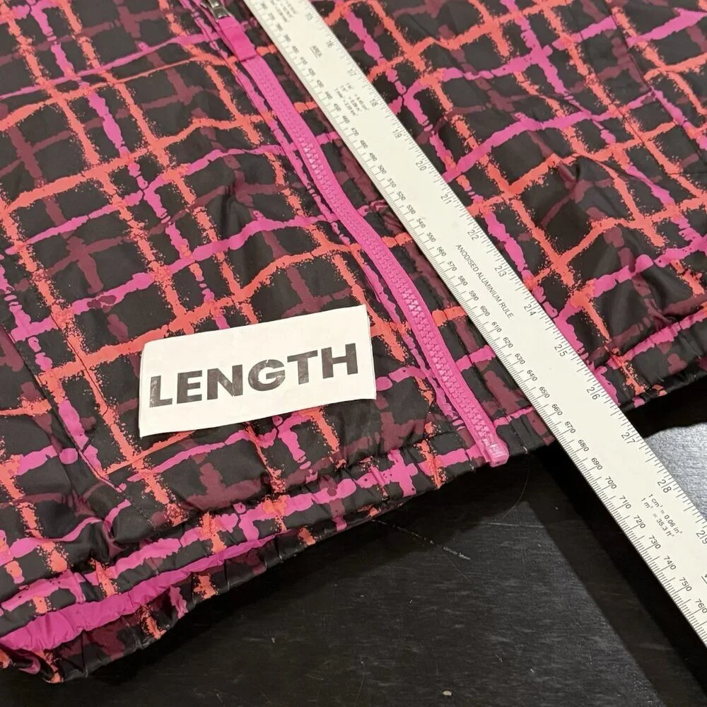The North Face Zoe Girls Size XL Pink Plaid CA33 Triclimate Inner Jacket